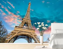 Add drama to your interior with dramatic scale florals, geometrics and colourful scenes. Eiffel Tower Wall Mural Your Decal Shop Nz Designer Wall Art Decals Wall Stickers Wall Murals