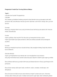 8 fonetik dan fonologi bahasa melayu tinggi hbml45 03. Pen Gen Alan Fonetik Dan Fonologi Bahasa Melayu