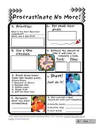 Procrastinate No More Va Career View A Worksheet To Help Prioritize Schedule Start Counseling Activities Language Therapy Activities Career Counseling