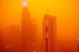 Dust Storm Sydney 23rd Sept 2009 Orange Aesthetic Yellow Aesthetic Light Blue Aesthetic
