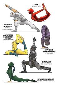 Yoga Superhero Ninja Warrior Pirate Cartoon Characters Yoga For Kids Yoga Art Yoga Poses