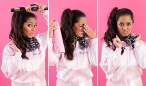 Grease Pink Ladies Hair Tutorial Foto Video Halloween Hair Diy Hairstyles Womens Hairstyles