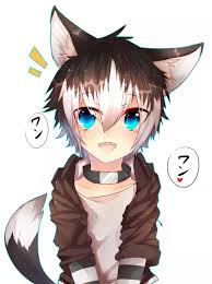 Speed paint anime wolf guy. Small Wolf Boy With Brown Hair Anime Cat Boy Wolf Boy Anime Anime Chibi