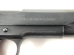 The course of instruction will include: Lot Extremely Rare Wwi Wwii Colt 1911 45 Pistol W Colt History Letter