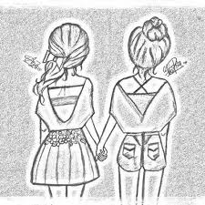 Image Shared By Beautyk 480 Find Images And Videos About Friends And Bff On We Heart It The App To Get Best Friend Drawings Drawings Of Friends Bff Drawings