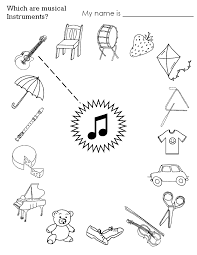 Musical Instruments Worksheet For Kids Crafts And Worksheets For Preschool Toddler And Kindergarten Kindergarten Music Preschool Music Music Worksheets