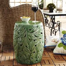Outdoor End Table Garden Stool White Garden Stools Blue Chairs Living Room