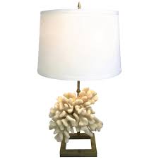 No rating value for glitzhome® table lamp, white coral. White Coral And Brass Table Lamp In A Style Of Willy Daro 1970s For Sale At 1stdibs