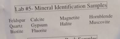 solved mineral identification chart contains color luste