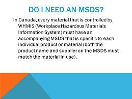 Msds reveals the properties of chemical, its nature, different hazards, preventive measures in storage & handling, first aid measures. Material Safety Data Sheet Ppt Video Online Download
