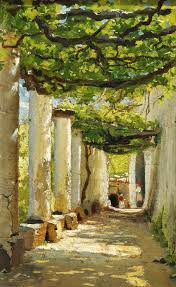 Sold Price Peder Monsted A Shady Pergola On Capri Unsigned Oil On Panel 21 X 15 Cm September 2 0118 4 00 Pm Cest Oil Painting Nature Still Life Art Landscape Art