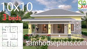 small house design 10x10 with 3