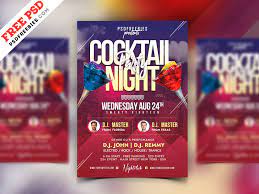 This premium ladies night party flyer psd designed to promote any kind of in ladies night party, rock music, music event, girls party or weekly event in a music club and other kind of special evenings. Cocktail Party Flyer Psd Template Psdfreebies Com