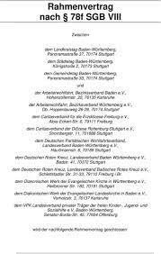 Check spelling or type a new query. Rahmenvertrag Nach 78f Sgb Viii Mit Vorlagen Redaktionell Uberarbeitet Paritatischer Wohlfahrtsverband Baden Wurttemberg