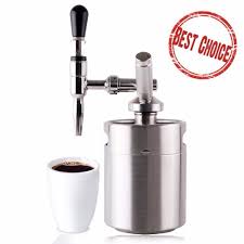 Vevor nitro brew coffee maker 67oz nitro coffee maker 2l portable stainless steel nitro cold brew coffee maker portable cold brew coffee maker with brushes home keg kit system. Nitro Cold Brew Coffee Maker 2l And 3 6l Mini Stainless Steel Keg Home Brew Coffee System Kit Best Choice Of Diy Coffee Lovers Other Bar Accessories Aliexpress
