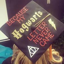 Harry Potter Themed Graduation High School Graduation Cap Decoration Harry Potter Graduation Cap College Graduation Cap Decoration