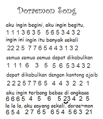 Not angka doraemon versi indonesia, not angka lagu ost doraemon, not lagu doraemon opening indonesia, not piano pianika ost doraemon. Not Angka Lagu Doraemon Ost Kartun Doraemon Versi Indoneisa