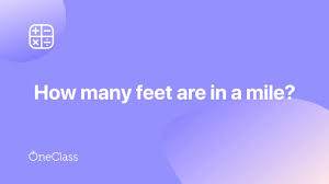 A foot is a unit of length or distance in both us customary units as well as the imperial system. How Many Feet In A Mile Youtube