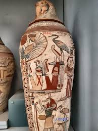 Canope Jar Of Mummified Bird Egyptian Museum Cairo Ancient Egypt Art Ancient Egyptian Art Egypt Art
