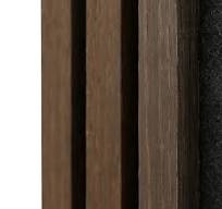 Acoustic Slat Wall Panel | Smoked Oak | Premium 3-sided Wood Veneer