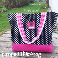 Ikeatsche Pimpen Anleitung Und Schnitt Strand Tasche Tasche Aus Ikea Tasche Nahen Taschen Schnittmuster Tasche Einkaufstasche