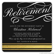 Try simple, verbal games, like two truths and a lie, or visual games, like charades. Simple Gold Foil Retirement Party Invitation Retirement Invitations