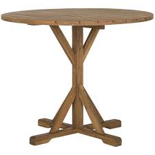 Babineaux Solid Wood Dining Table Outdoor Accent Table Round Outdoor Dining Table Solid Wood Dining Table