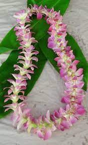 Fresh Orchid Leis Hand Made In Hawaii Hawaii Flowers Orchid Lei Hawaii Orchids