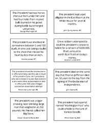 Download free bingo cards customize play online. American President S Fun Facts Printable Trivia Cards By Geez Gwen
