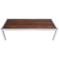 Consider one with an unexpected silhouette. Mid Century Modern Chrome And Wood Coffee Table At 1stdibs
