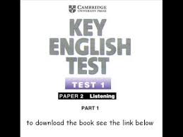 Ket Sample Papers Listening Test 1 Part 1 Youtube