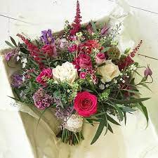 Ftd's carefully curated wildflower bouquets feature daisies, snapdragons, carnations, lilies, delphiniums,and more. Fiona S Vibrant Wild Flower Bouquet Weddingflowers Irishwedding Weddingdetails Wildflowers Bridalbouquet Bloomsdayflowers Flores