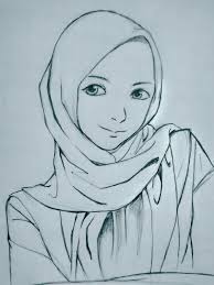 Tentu saja tema acara halal bihalal memang telah banyak dicari oleh orang di internet. Pencil Drawings Beautiful Hijab Drawing Novocom Top