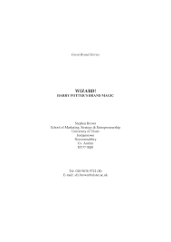 A table is the classic database view, but tables in notion are more than just rows and columns. Pdf Wizard Harry Potter S Brand Magic