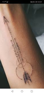 This tattoo pays homage to her children, listing the latitude and longitude coordinates of their birthplaces. Pin By Shannon Wood On Tatuaz Coordinates Tattoo Cordinates Tattoo Small Tattoos