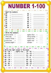 Spanish Numbers Vocabulary Worksheets Number Worksheets