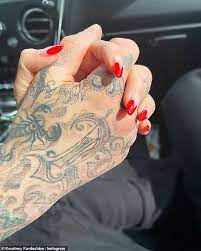 Kourtney Kardashian And Beau Travis Barker As They Attend Star Studded Ufc 260 Event In Las Vegas Daily Mail Online