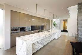 Pin By Nea Neuhaus On Kitchen Inspiration Kitchen Marble Calacatta Marble Kitchen Kitchen Cabinet Styles