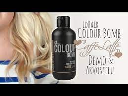 5pcs/bag plastic hair dyeing hair color dye comb brushes tool kit tint. Idhair Colour Bomb Caffe Latte Demo Ja Arvostelu Meikkibeibi Youtube