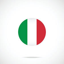 The italian flag primary colors are fern green, bright white and flame scarlet. Italy Flag Round Vector Italy Flag Icon Vector Images