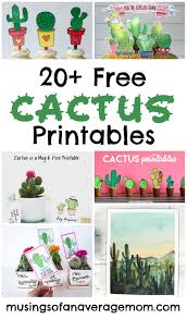 Today i am sharing a few free printable thank you tags that i have created. Musings Of An Average Mom Cactus Printables