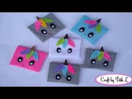Cara Membuat Amplop Lebaran Unicorn Dari Kain Flanel How To Make Felt Unicorn Envelope Youtube Amplop Kain Flanel Ide Kerajinan