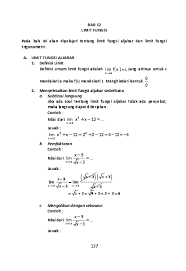 Lim x→0 1 −cosx x2 = 1 2. Doc Bab 12 Limit Fixs Banget Atsnan Fajar Academia Edu