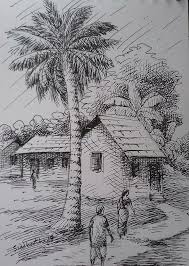 Sketches Village Life Drawing Chelss Chapman How to draw easy scenery drawing with beautiful landscape village scenery drawing with pencil sketch if you like this video. sketches village life drawing chelss