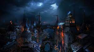 2560x1080 px fantasy art painting ultra wide anime naruto hd art. Fantasy Cities Art Hd Wallpaper Fullhdwpp Full Hd Wallpapers 1920x1080 Fantasy City Dark City City Wallpaper