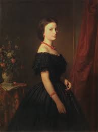 I Love The Coral Jewelry With The Black Dress Portrait Of Maria Sawiczewska Leopold Loeffler 1861 Victorian Portraits Portrait Painting Victorian Paintings