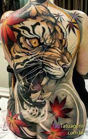 Tiger back piece tattoo design | back piece tattoo, pieces. Tatuagem Feminina Tatuagem Tatoo Back Piece Tattoo Pieces Tattoo Japanese Tattoo