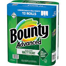 Bounty Advanced 2 Ply Paper Towels White 107 Select A Size Sheets 12 Ct Costco