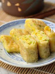 Egg Pancake Rolls Chinese And Taiwanese Street Food Recipe On Yummly Yummly Recipe Food Pancake Roll Street Food