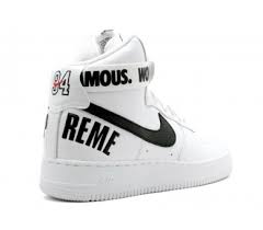 The sneaker features a premium leather upper with a pebbled leather nike swoosh and printed embossed logo on heel. Nike Air Max Sneakers Lubrafin Nike Shop Air Force 1 High Supreme World Famous White